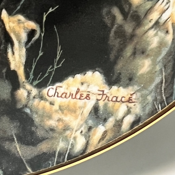 Quiet Morning by Charles Fracé  Small Wonders of the Wild Plate # 4191 B Leopard - Picture 9 of 14